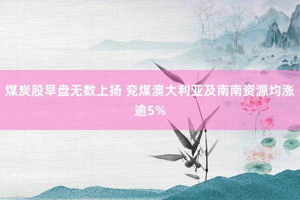 煤炭股早盘无数上扬 兖煤澳大利亚及南南资源均涨逾5%