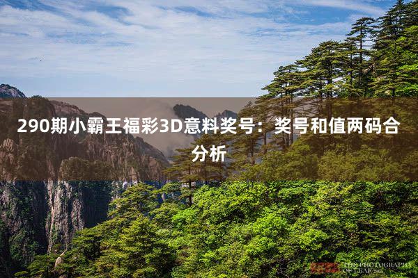 290期小霸王福彩3D意料奖号：奖号和值两码合分析