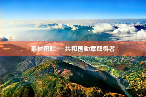 素材积贮——共和国勋章取得者